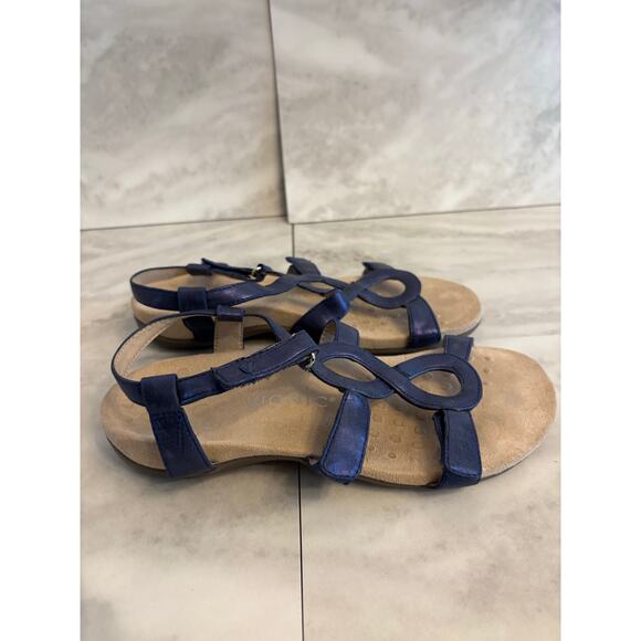 Vionic Women’s Jodie Blue Cork Orthopedic Strappy Sandals Size 8 Shoes - Picture 1 of 7